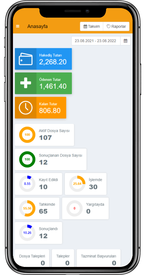 Dosya Takip Yazılımı - Mobil Arayüz